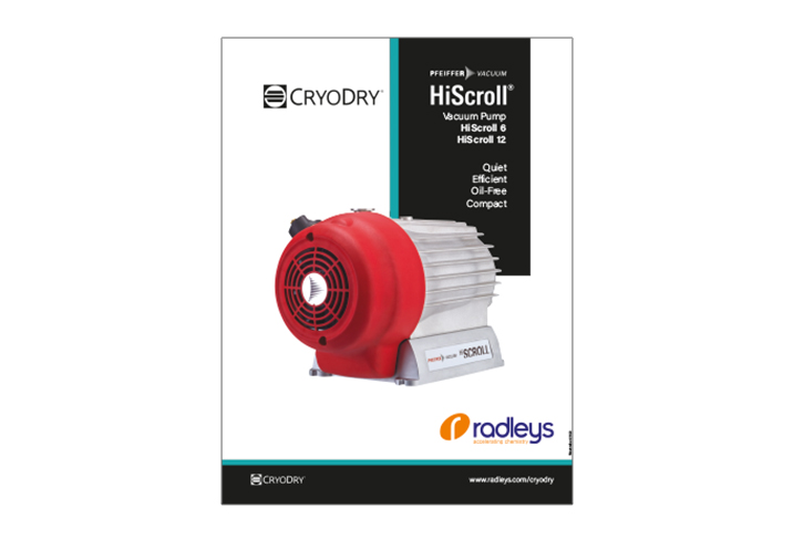 CryoDry - HiScroll Pump Specifications sheet